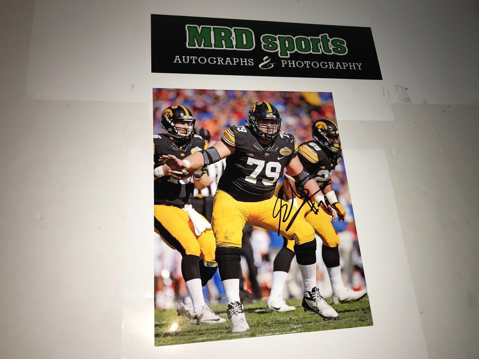 Sean Welsh Iowa Hawkeyes hand signed autographed 8x10 football Photo Poster painting