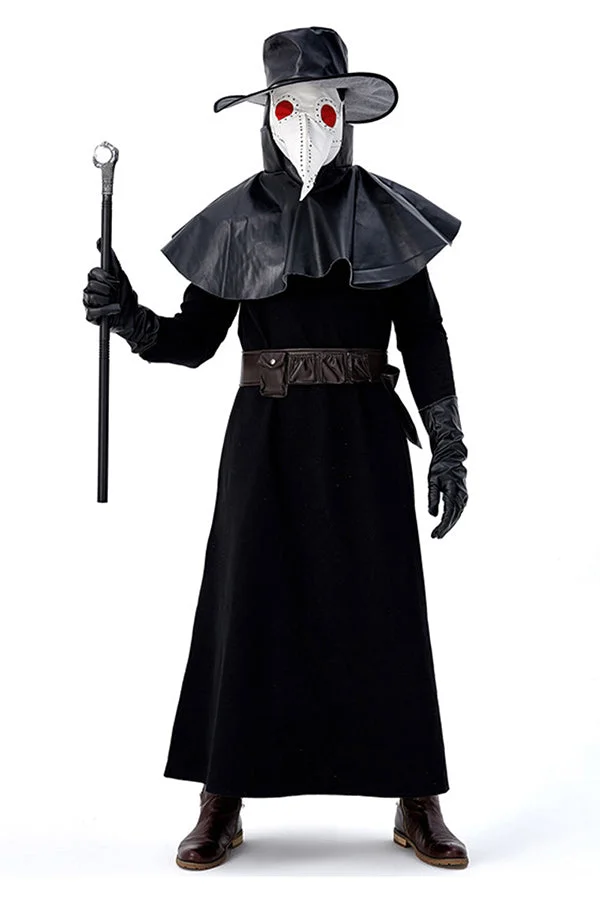 Plague Doctor Costume Mens Halloween Costumes-elleschic