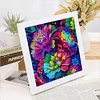 Regenbogenblume - speziell geformte Diamantmalerei - 30*30cm