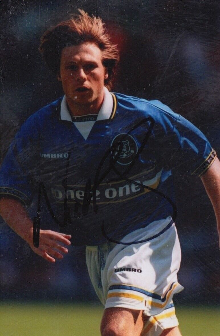 NICK BARMBY HAND SIGNED 6X4 Photo Poster painting - FOOTBALL AUTOGRAPH - EVERTON.