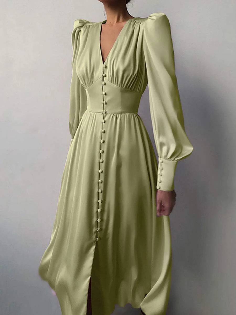 Satin Temperament Dress