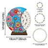 (US Local)Wooden Special Shaped DIY Diamond Painting Moon Perpetual Calendar Decor Kits