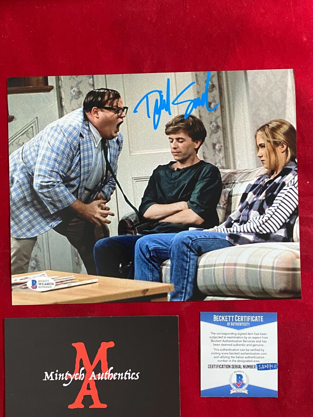 DAVID SPADE AUTOGRAPHED SIGNED 8x10 Photo Poster painting! BECKETT COA! SATURDAY NIGHT LIVE!