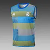 2025/2026 Real Madrid Pre-Match Training Blue-Green Vest+Shorts Football1:1 Thai Quality