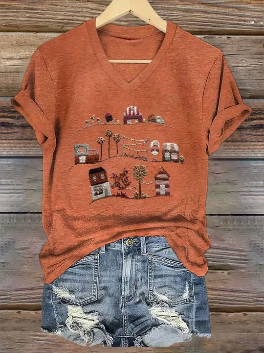 Women's Fall Cozy Season Print Tee 
