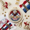Eagle America 250th Anniversary-DIY Embroidery Kit with Pattern Cotton Threads Needles Hoop 30*30cm tapestrymarket