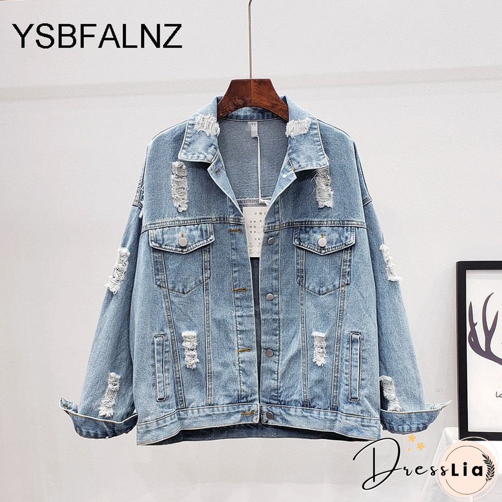 Womens denim jacket-feminine spring autumn boho sequin floral appliques embroidery coat