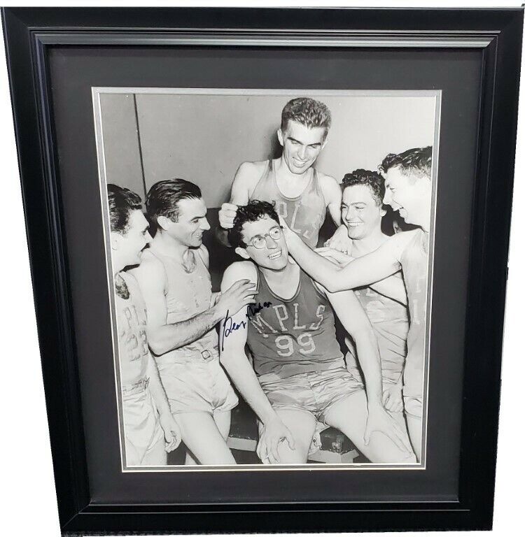 George Mikan Signed Autographed 16X20 Photo Poster painting MPLS Lakers Mr. Basketball