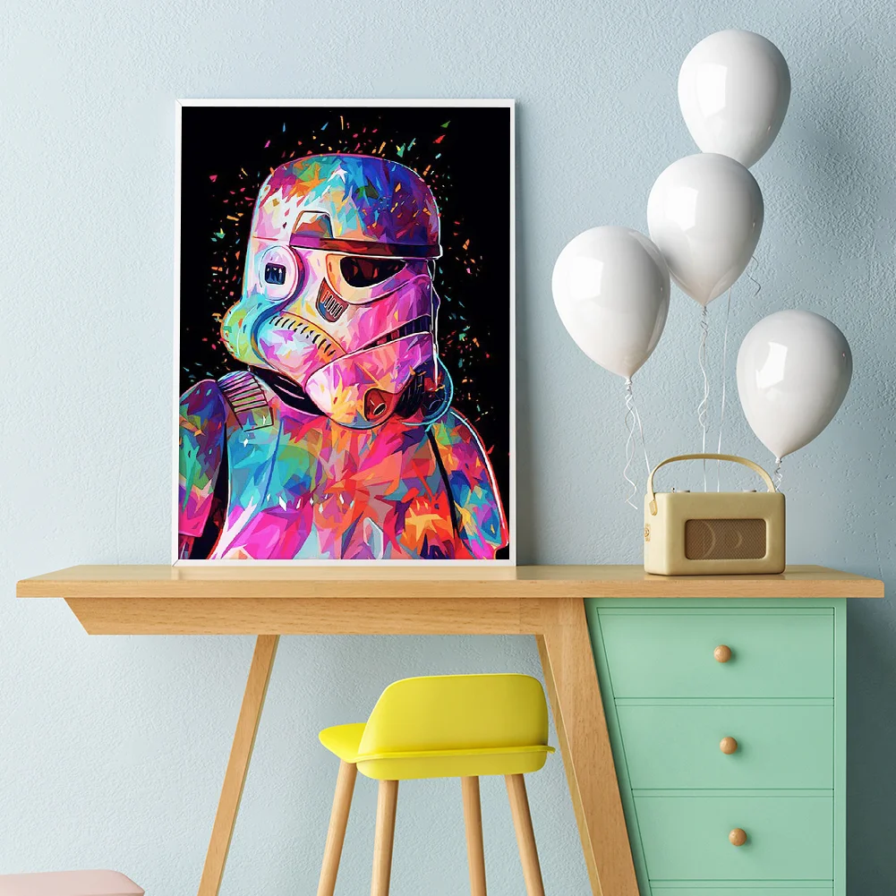 Diamond Painting - Full Round Drill - Movie Star Wars(30*40cm)