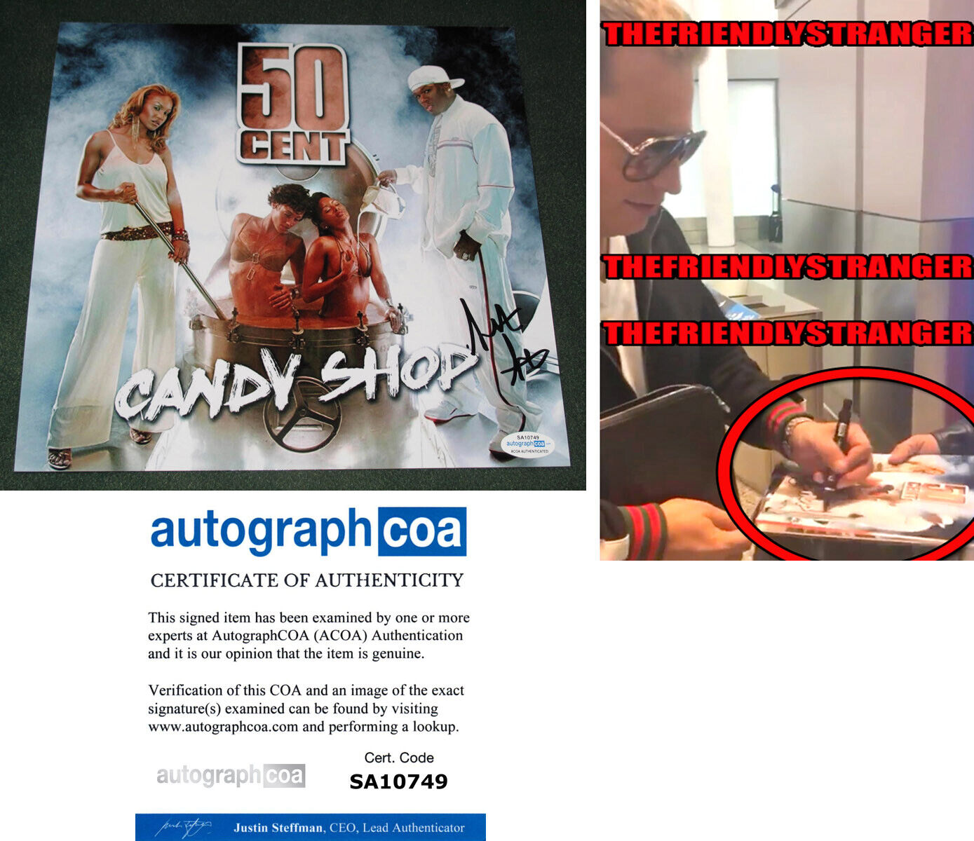 SCOTT STORCH signed 50 CENT CANDY SHOP