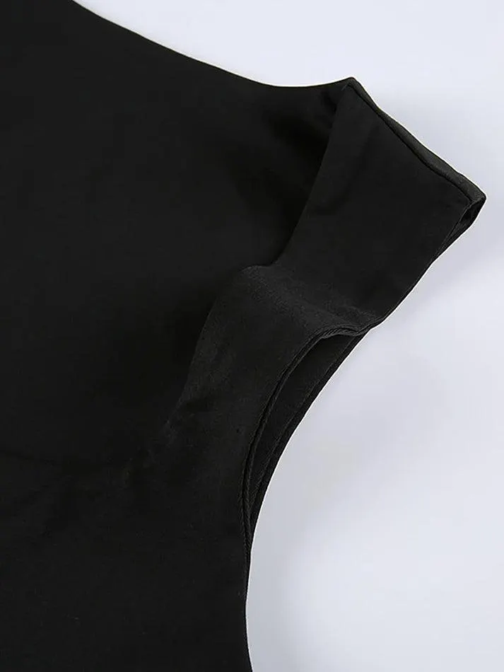 Brownm Form-Fitting Cropped Tank Top