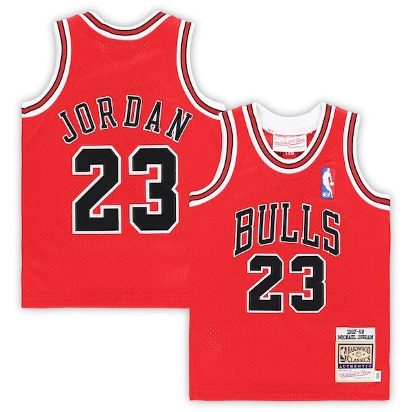 Michael Jordan Chicago Bulls Mitchell & Ness Infant 1985/86 Hardwood Classics Authentic Jersey - Red/Black/White