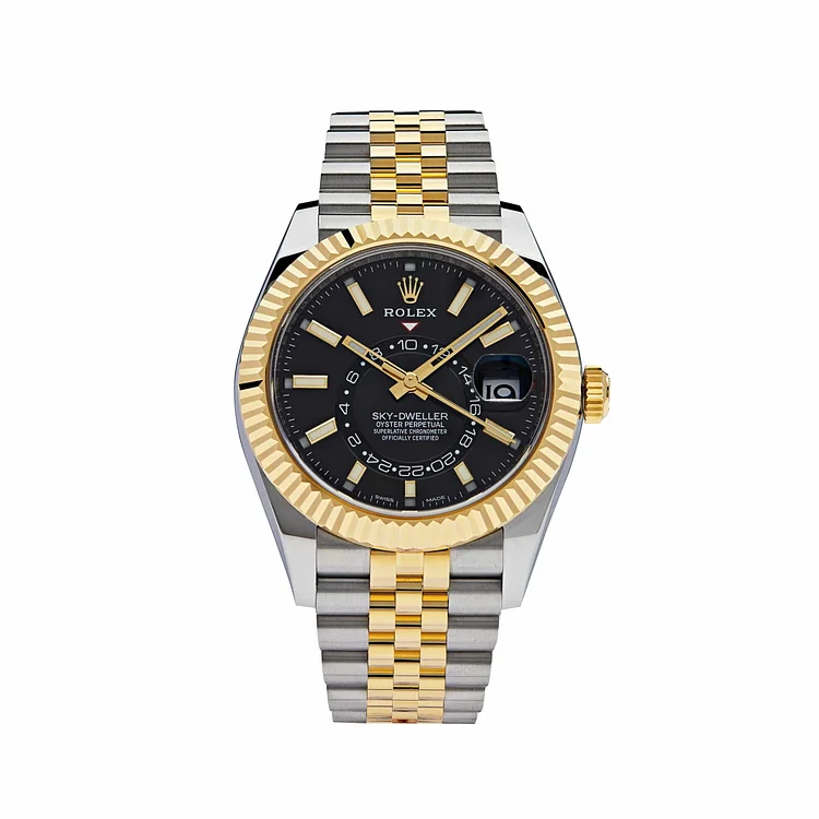 Rolex Sky-Dweller 326933 Stainless Steel Yellow Gold Black Dial (2022)