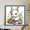 Cute Rabbit-18CT Stamped Cross Stitch 20*20cm/7.87*7.87in