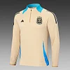 2024/2025 Argentina Half-Pull Training Suit Khaki  Football Jersey 1:1 Thai Quality