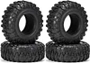 AMK 4pcs RC Tires 2.2inch RC Rubber Tyre Set Wheel Tires for 1/10 RC Crawler TRX4 Axial SCX10 III AXI03007 D90 TF2 MST Tamiya Redcat Gen 8 Gen 7 Tires