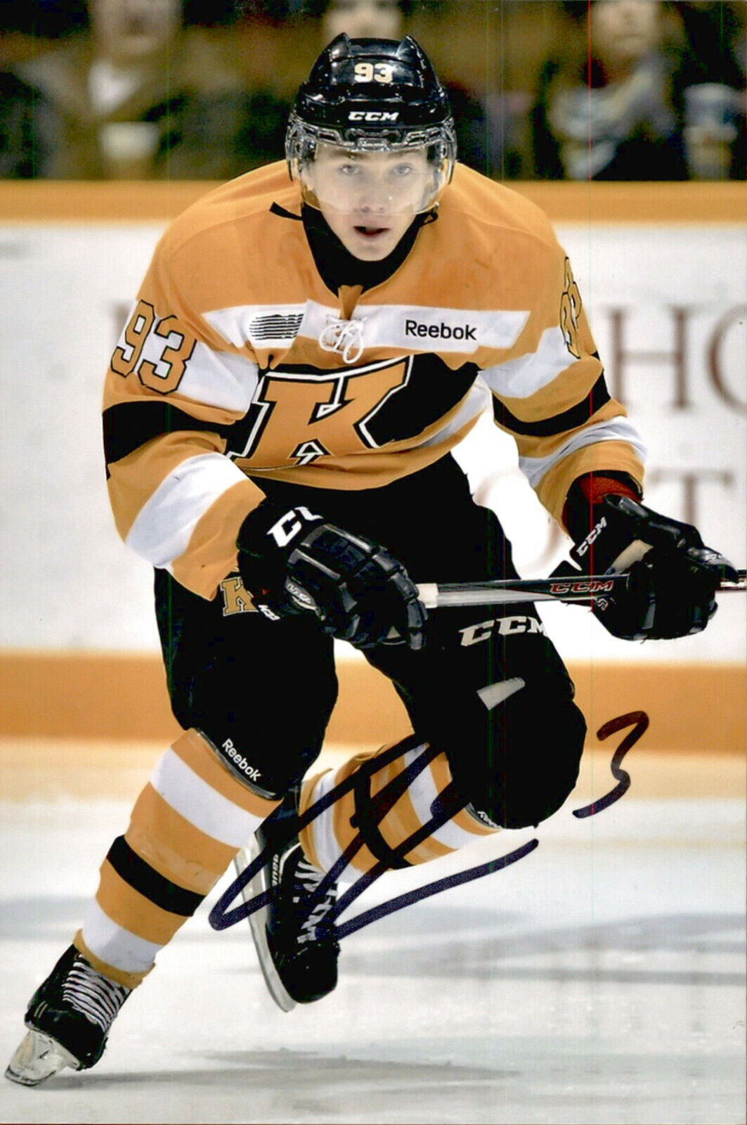 Sam Bennett SIGNED autographed 4x6 Photo Poster painting KINGSTON FRONTENACS / CALGARY FLAMES #2