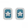 Vintage StarStud Earrings 925 Sterling Silver