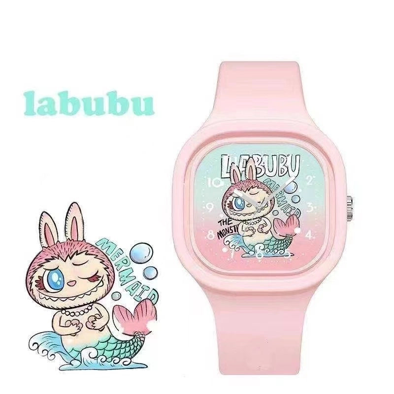 New Jelly Square Silicone Skin Feeling Quartz Watch High Color Value Children Student Watch In Stock
