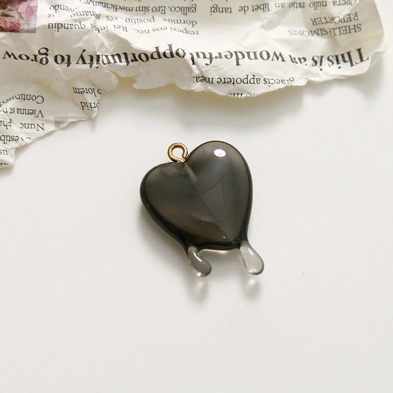 Minimalist Heart Shape Resin Polishing Charms