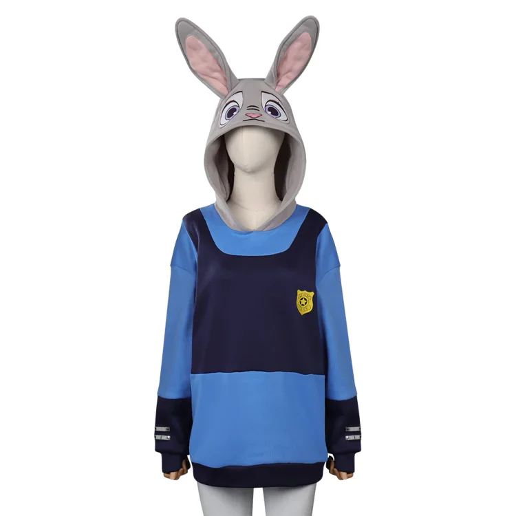Zootopia Judy Original Cosplay Costume Hoodies Coat Halloween Carnival Party Suit-Coshduk
