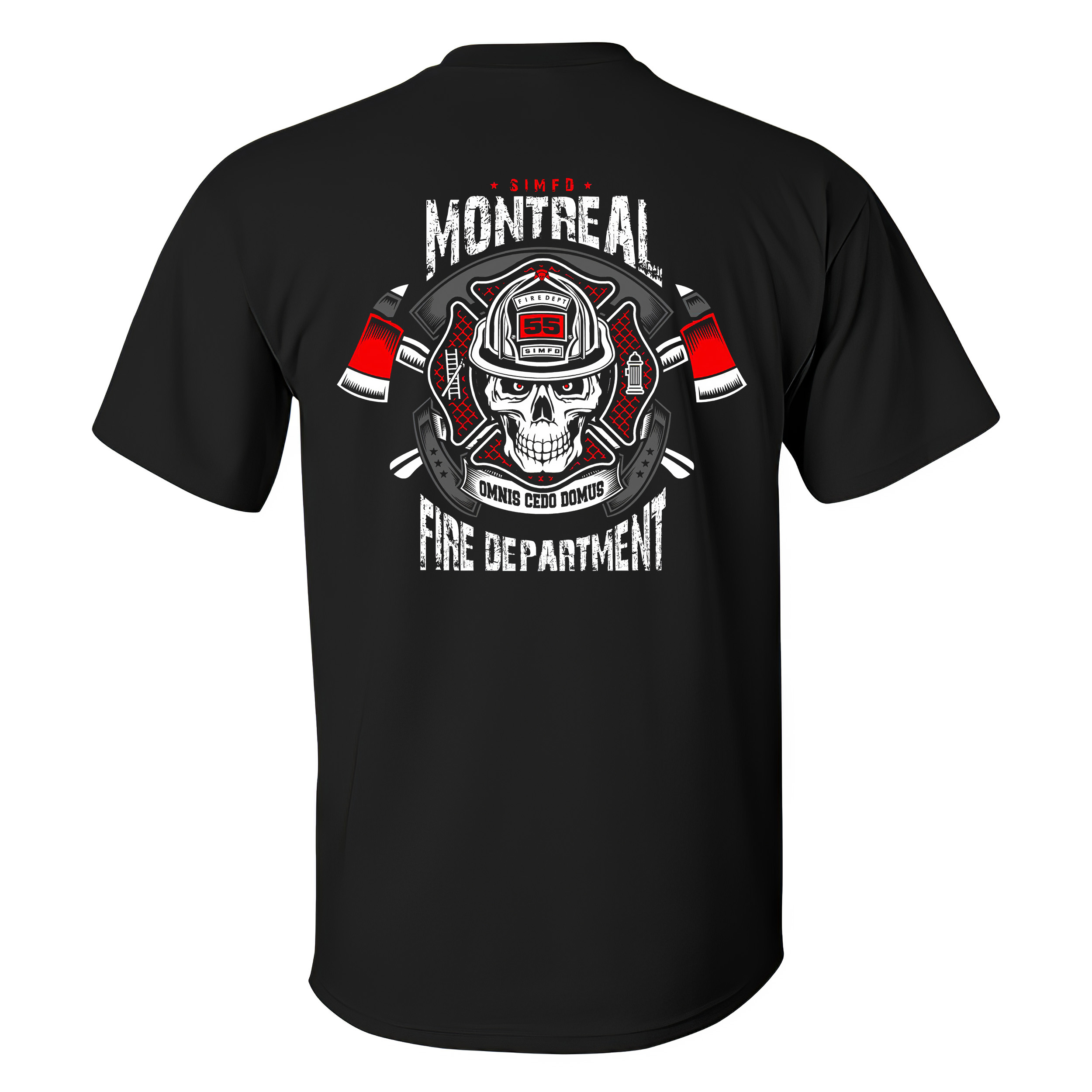 Simfd Montreal Fire Department T-shirt - Livereid