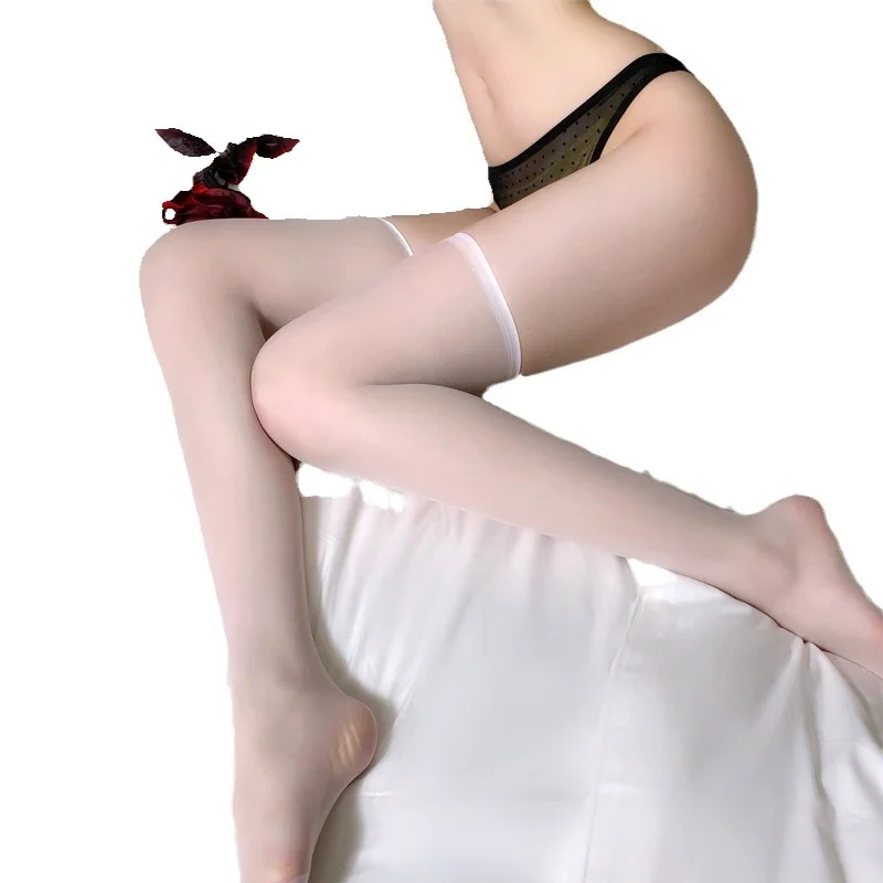 Uveng Sex No Lace Silk Stockings Sexy Thread Lady Sexy Stockings Adult Socks Lady Hand Tear Stockings