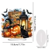 Diamond Painting Pumpkin Halloween Cat Table Top Ornament Kits for Home Office