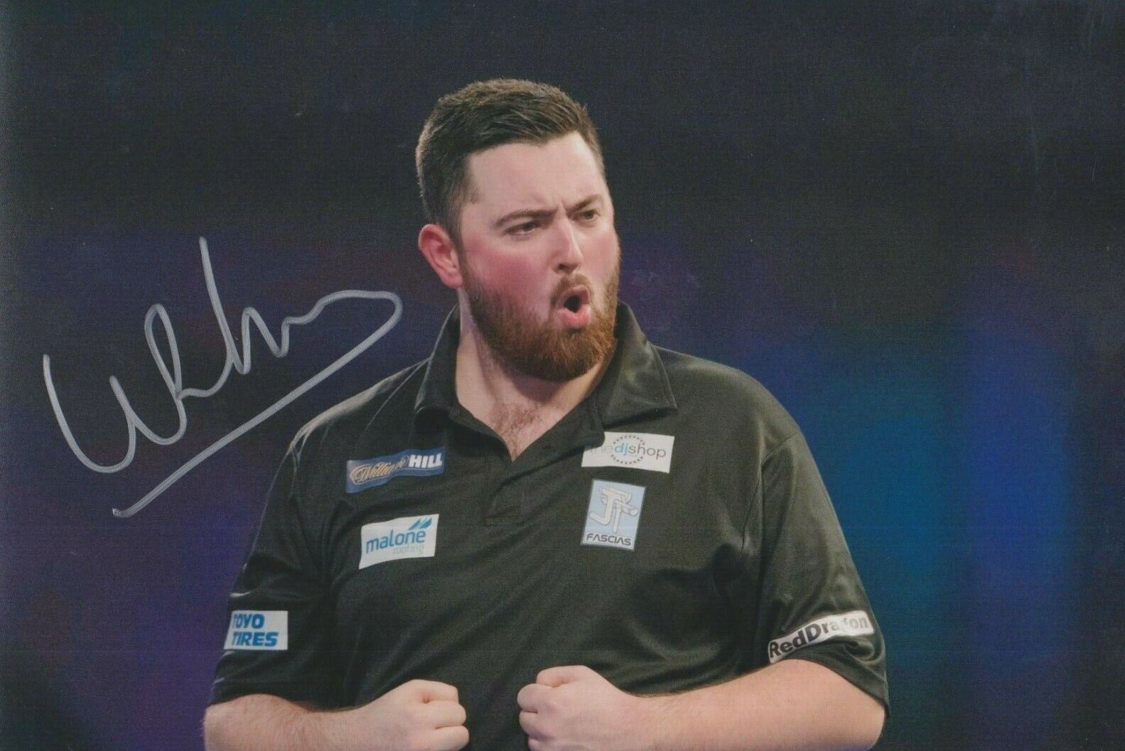 Luke Humphries **HAND SIGNED** 8x12 Photo Poster painting ~ Darts ~ AUTOGRAPHED