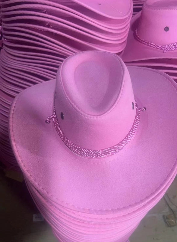 Western Denim Hat Men’s Double-sided Suede Large Brim Sun Hat Women’s Riding Hat Grassland United States