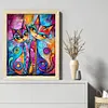Abstract Cat Painting-11CT Stamped Cross Stitch 40*50cm/15.75*19.69in