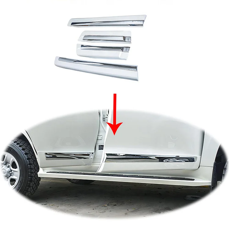 Stunning Auto Bodykit car decoration side trim side Strip  door Strips for Toyota  Landcruiser 2016 lc200 lc 200 ITN Auto