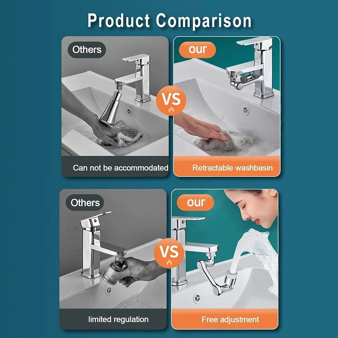 Metal magnetic pull-out three-speed multi-function nozzle