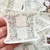 【26 PCS】Water Soluble Alphabet Floral Embroidery Pattern,peel and stick paper for ornaments