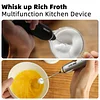 MHW-3BOMBER Electric Milk Frother Coffee Art Automatic Milk Frother Handheld Frother