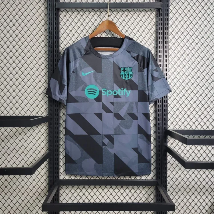 2023/2024 Barcelona Training Wear Gray Jersey
