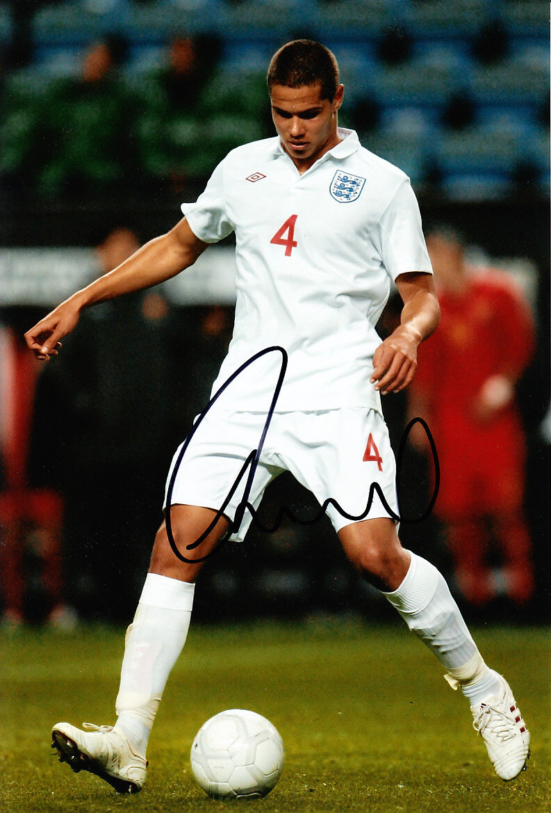 England Jack Rodwell Hand Signed Photo Poster painting 12x8 2.