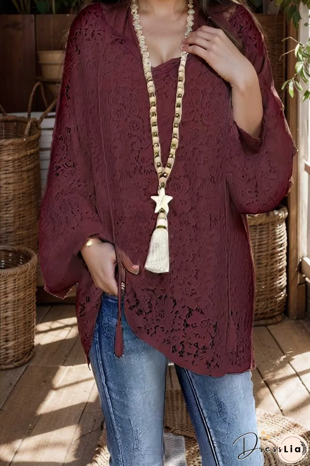 women s blouse white floral lace long sleeve daily vacation streetwear elegant casual v neck plus size l