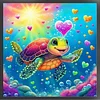 Sea Turtle - 11CT Stamped Cross Stitch - 40*40cm - Animal