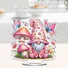 uk.everydayedeals DIY Acrylic Diamond Painting Desktop Tabletop Ornament - Mushroom Gnome