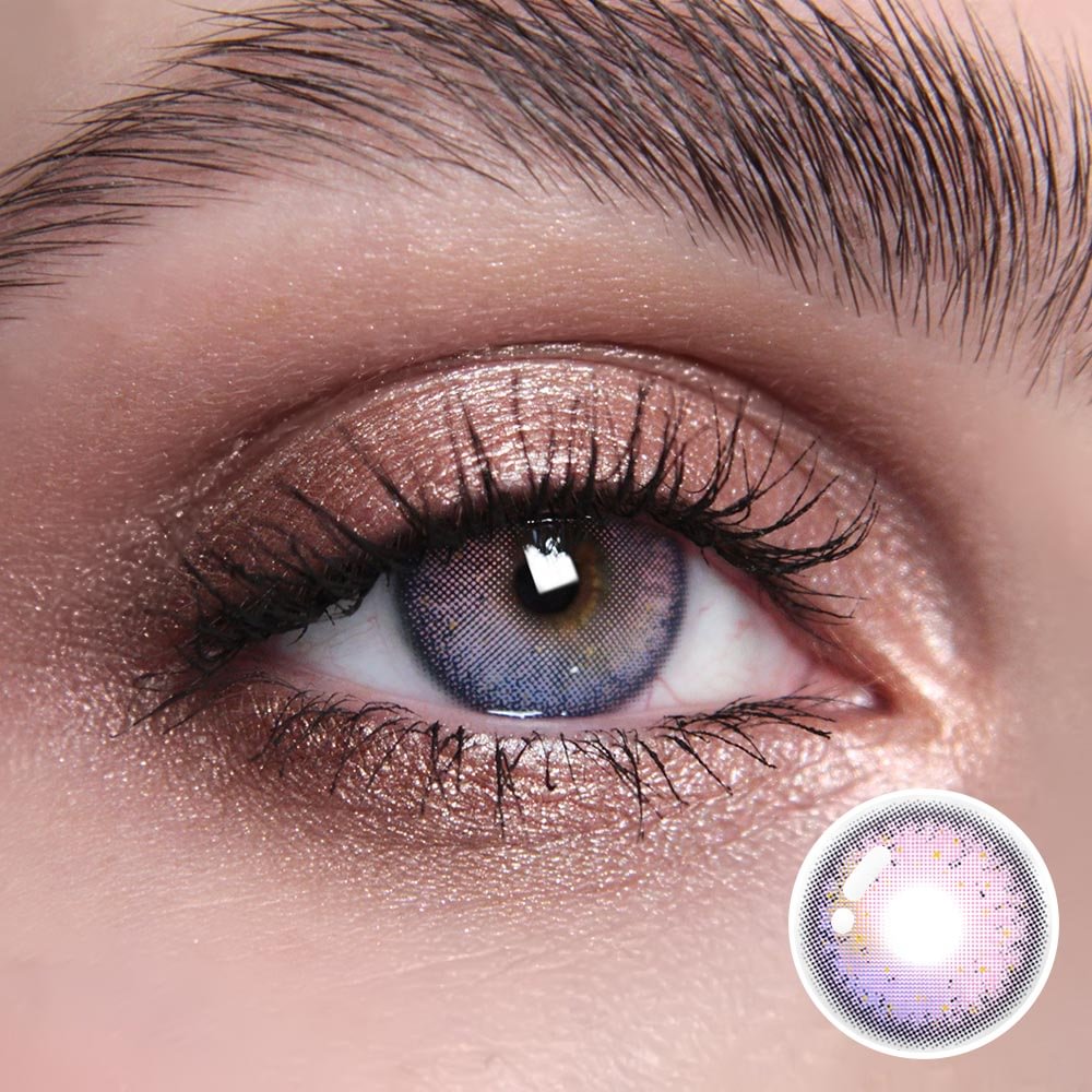 Glitter Violet Contact Lenses(12 months wear)