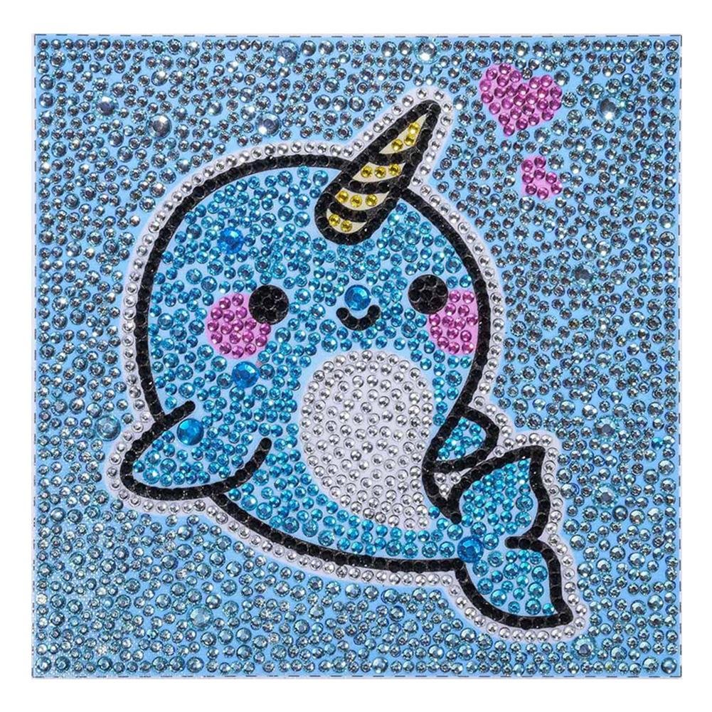 Partial Special Shaped Diamond Painting Cute Whale