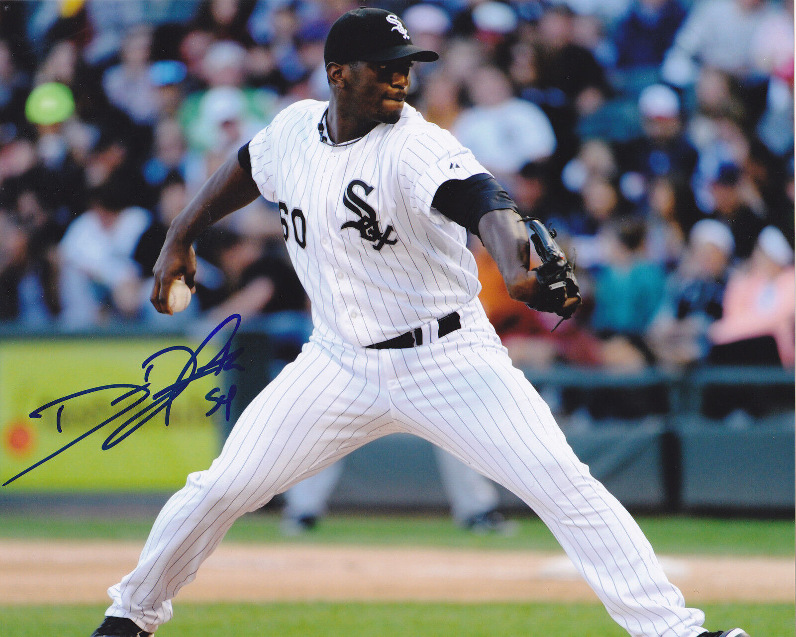 DEUNTE HEATH CHICAGO WHITE SOX ACTION SIGNED 8x10