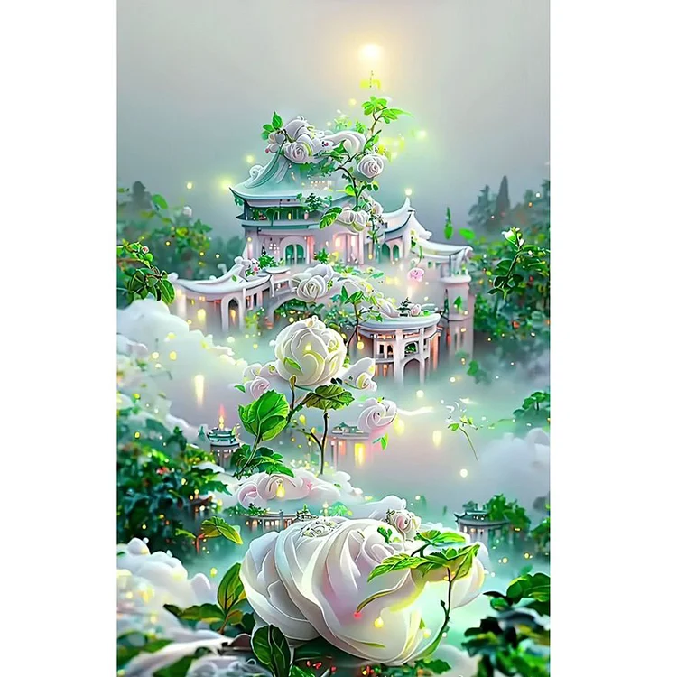 Flower Manor - Full Round - Diamond Painting (40*60cm)