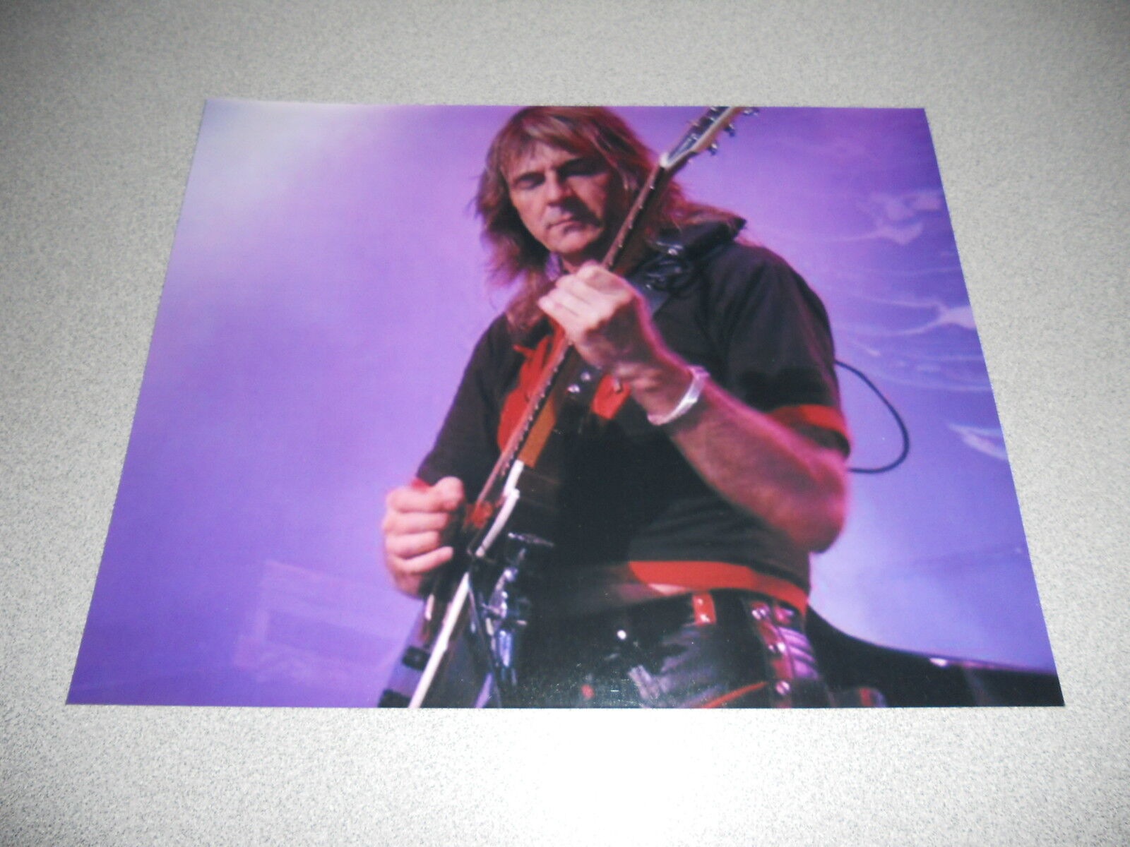 Judas Priest Live Concert 8x10 Photo Poster painting #4 Glenn Tipton