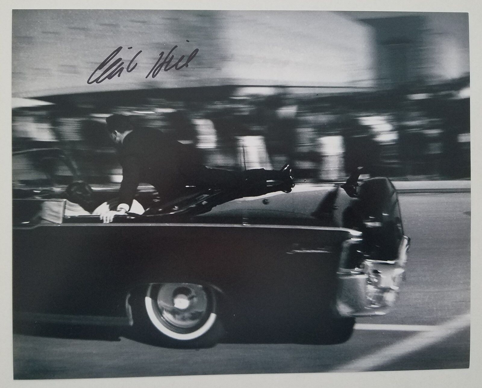 Clint Hill Signed 8x10 JFK Assassination Photo Poster painting Secret Service Agent HERO RAD