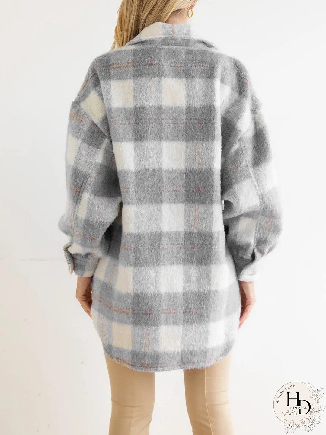 Stylish Plaid Shacket for Women
