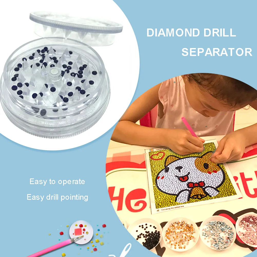 Diamond Painting Drill Separator Round Square Drills Embroidery Divider(Random Color)