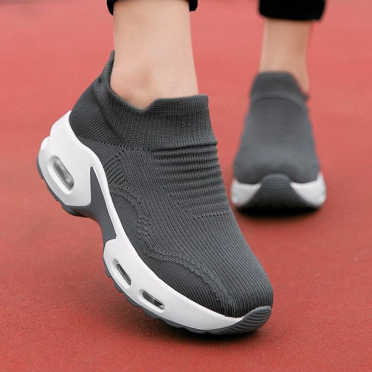 Women's Slip On Breathable Air Cushion Running Shoes