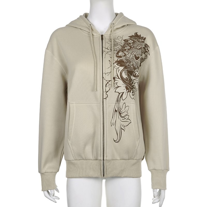 VINTAGE FLEECE ZIPPER HOODIE